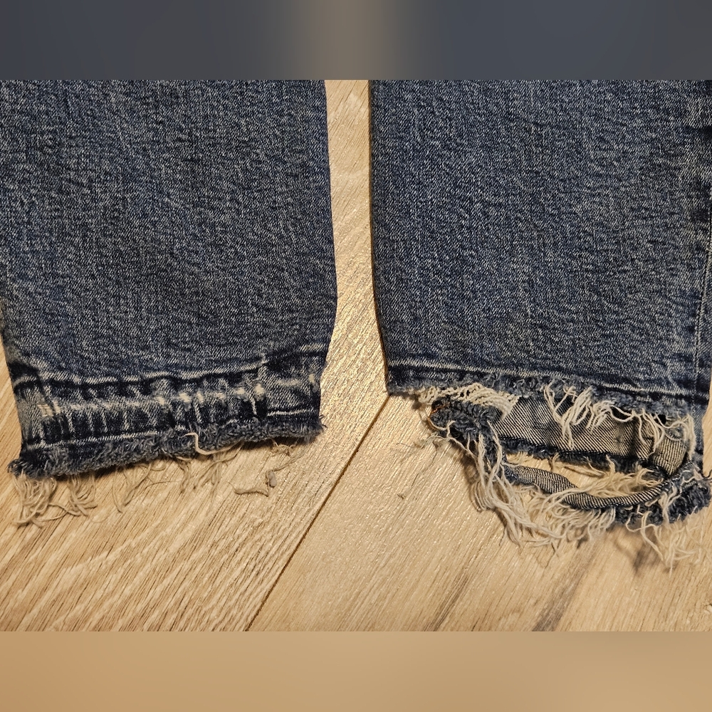 Vintage AGOLDE Lara Distressed Jeans "Badlands" Wash Women's 31 - Picture 11 of 13